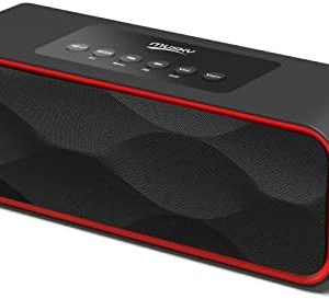 Portable Wireless Bluetooth Stereo Speaker with Powerful Sound 10W Acoustic Drivers Built-in Mic FM Radio Micro SD Card USB AUX-in Slot for Smartphone, PC, MP3 and More