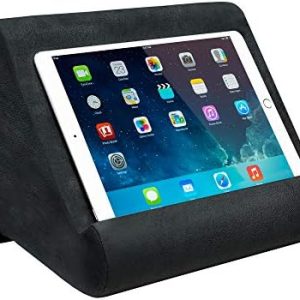 Ontel Pillow Pad Ultra Multi-Angle Soft Tablet Stand, Gray - Comfortable Angled Viewing for iPad, Tablets, Kindle, Smartphones, Books, Magazines, and More